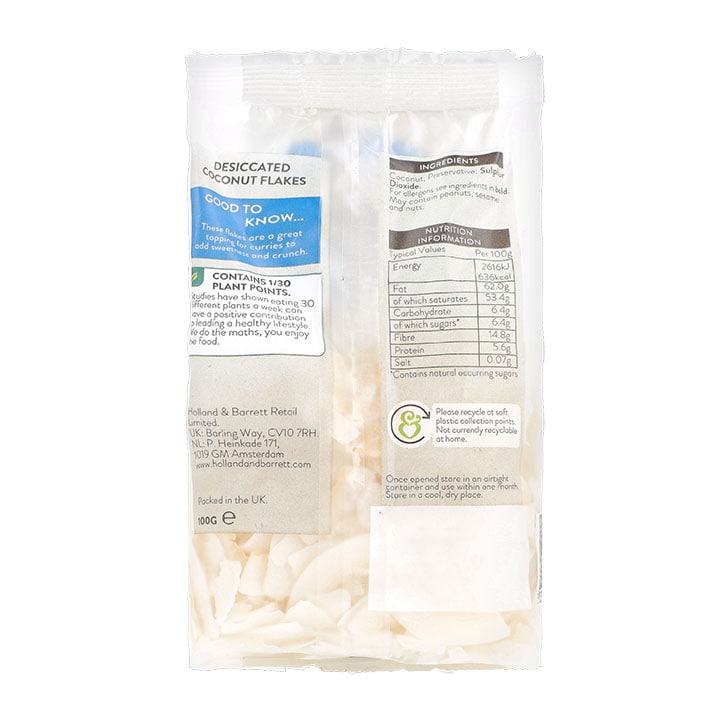 Holland & Barrett Flaked Coconut 100g